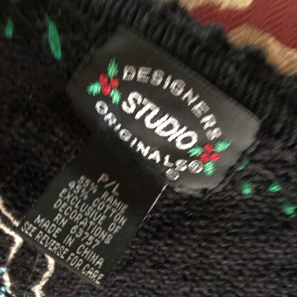 Designer’s Studio Brand Vintage Holiday/Christmas Sweater Vest - Picture 3 of 4